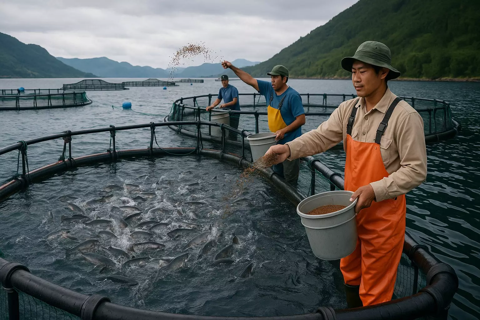 penangkaran ikan salmon